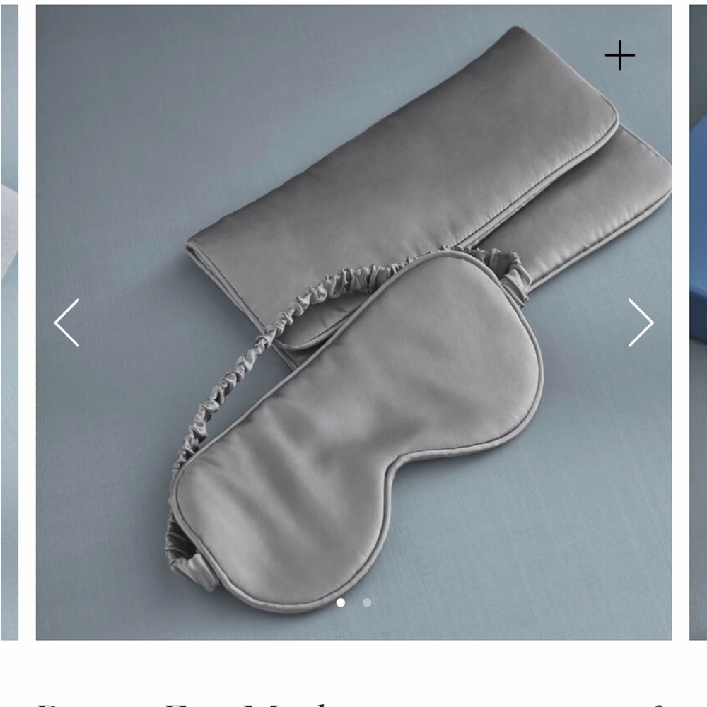 Frette dream eye mask in mid grey